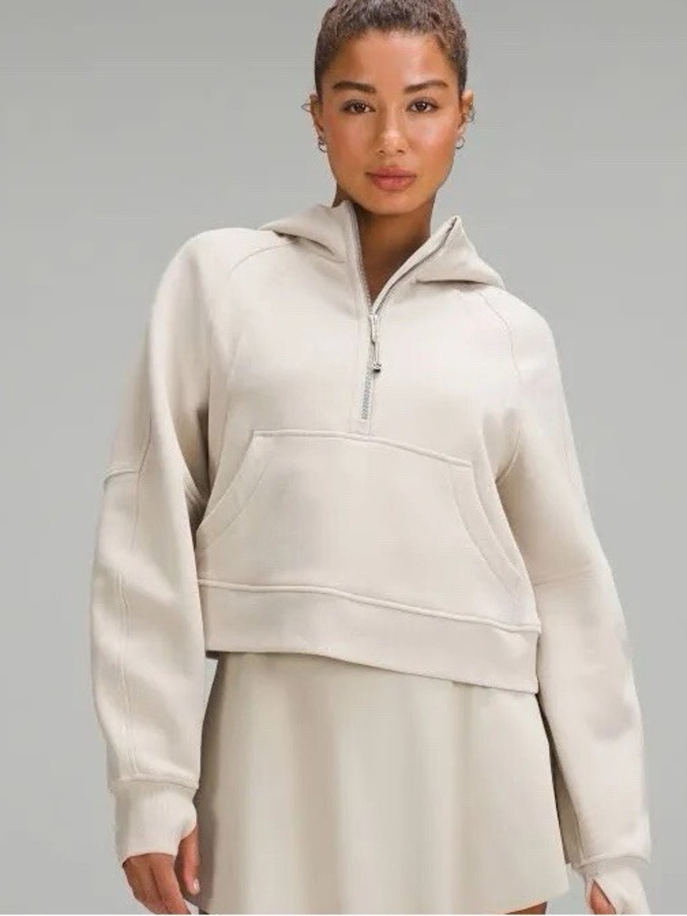 Lululemon Bone scuba half zip